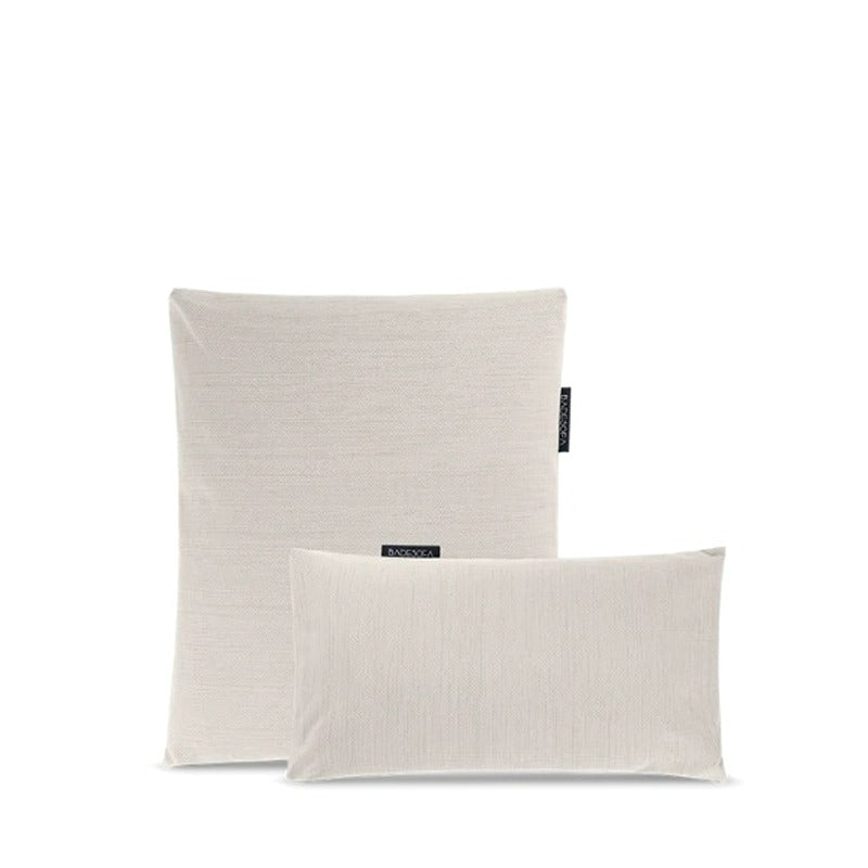 Badesofa Rückenkissen und Fußkissen im Farbton Perlmutt – Produktdarstellung im Set